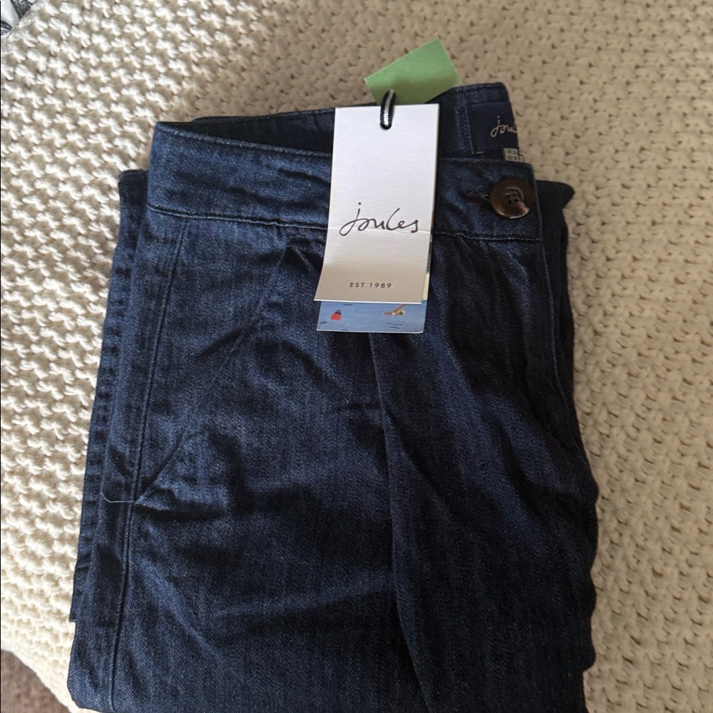 Joules Women's Dark Blue Denim Cullottes - Picture 8 of 8